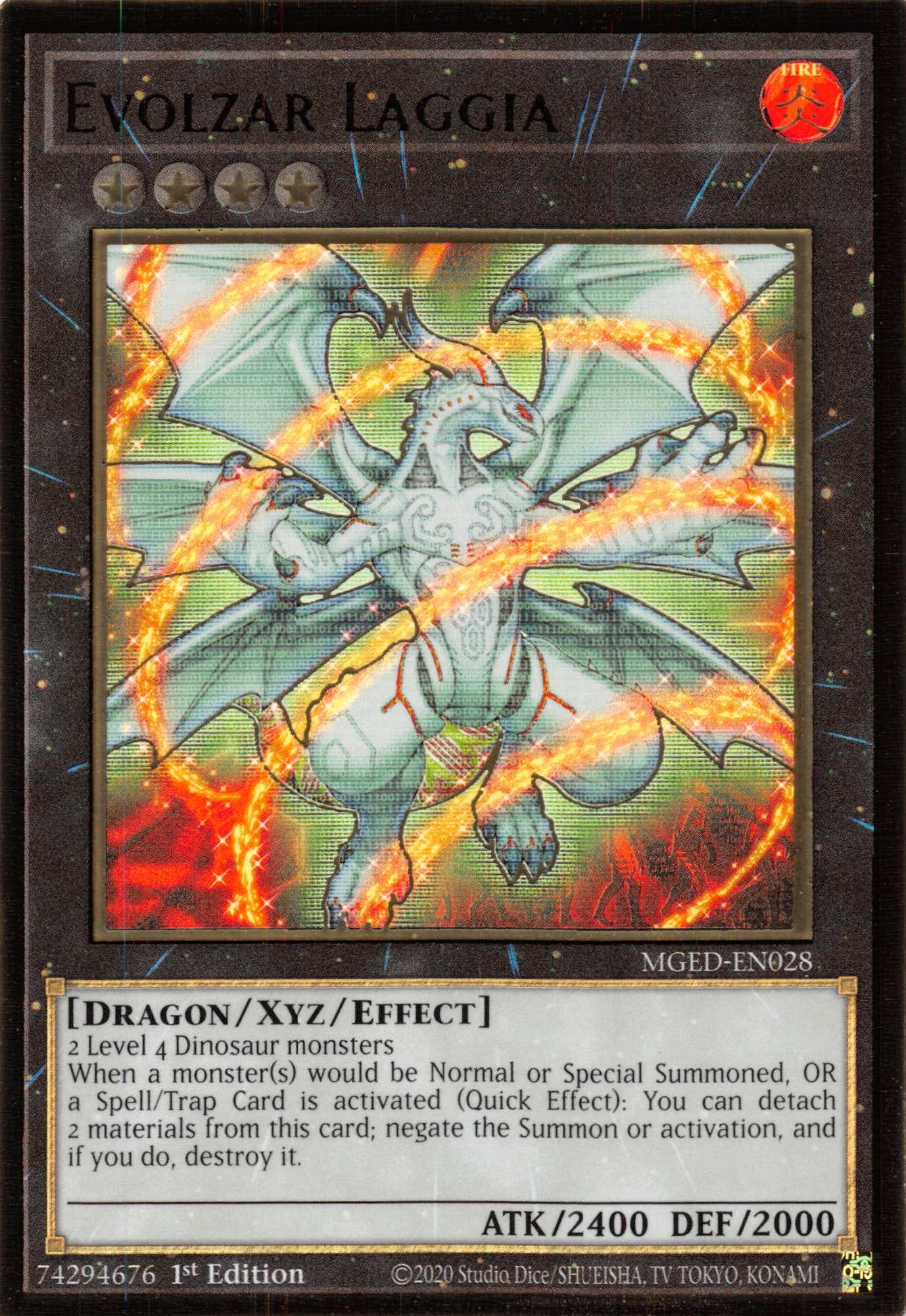 Evolzar Laggia [MGED-EN028] Gold Rare - Josh's Cards