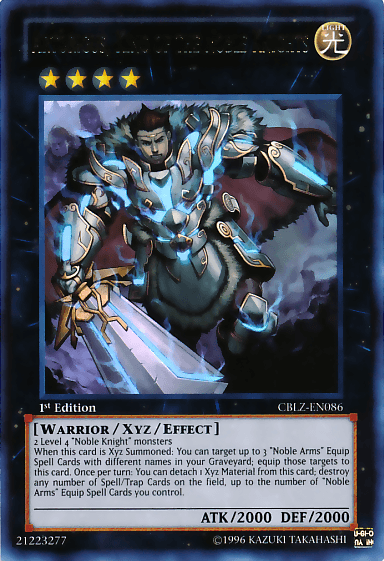 Artorigus, King of the Noble Knights [CBLZ-EN086] Ultra Rare - Josh's Cards
