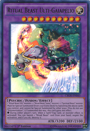 Ritual Beast Ulti-Gaiapelio [CROS-EN045] Ultra Rare - Josh's Cards