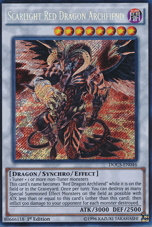 Scarlight Red Dragon Archfiend [DOCS-EN046] Secret Rare - Josh's Cards