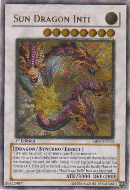 Sun Dragon Inti [ABPF-EN042] Ultimate Rare - Josh's Cards