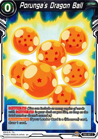 Porunga's Dragon Ball (TB3-067) [Clash of Fates] Parallel Foil