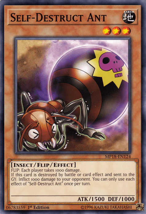 Self-Destruct Ant [MP18-EN124] Common - Josh's Cards