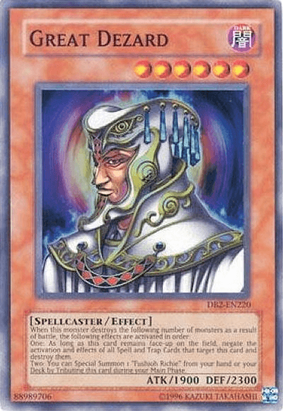 Great Dezard [DB2-EN220] Super Rare - Josh's Cards