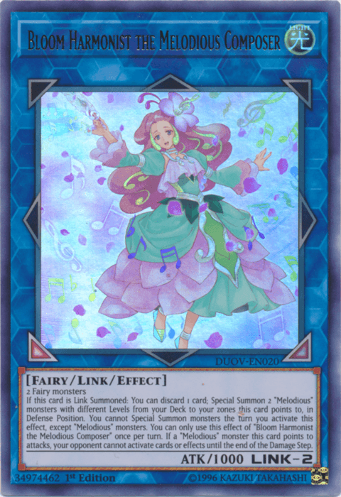 Bloom Harmonist the Melodious Composer [DUOV-EN020] Ultra Rare - Josh's Cards