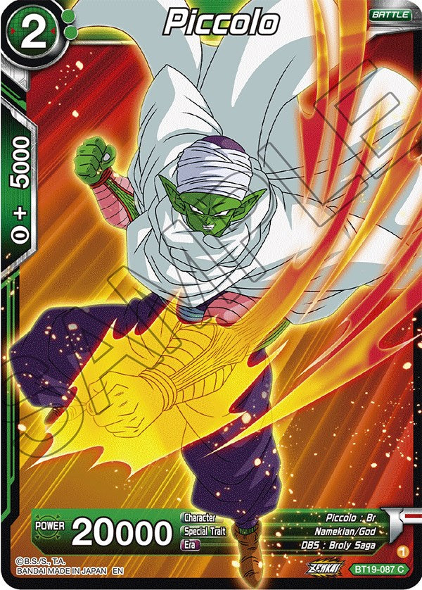 Piccolo (BT19-087) [Fighter's Ambition] Parallel Foil