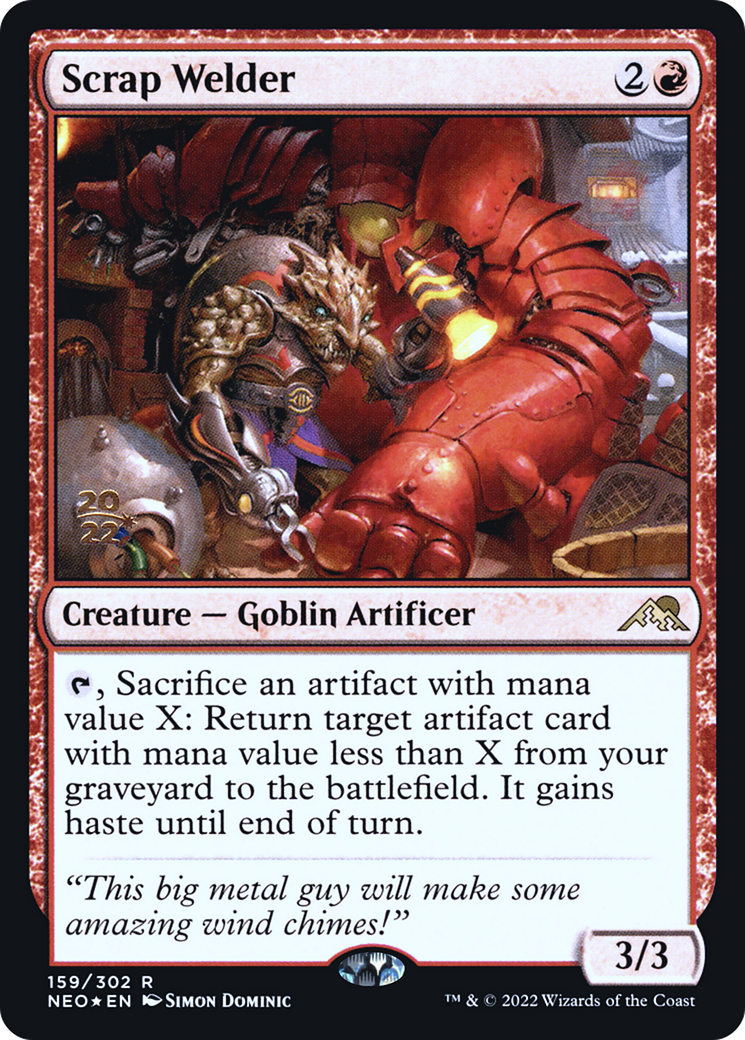 Scrap Welder (PRE-159S) - Kamigawa: Neon Dynasty Promos Foil