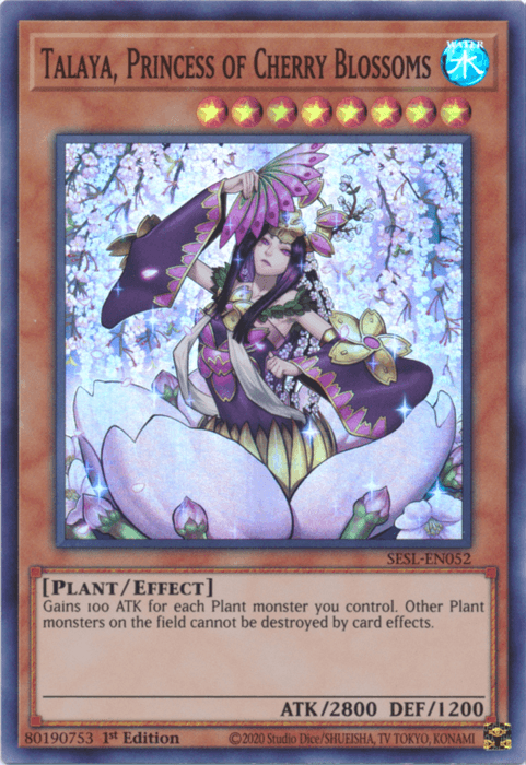 Talaya, Princess of Cherry Blossoms [SESL-EN052] Super Rare - Josh's Cards