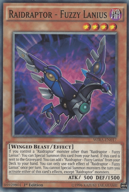 Raidraptor - Fuzzy Lanius [WIRA-EN017] Common - Josh's Cards