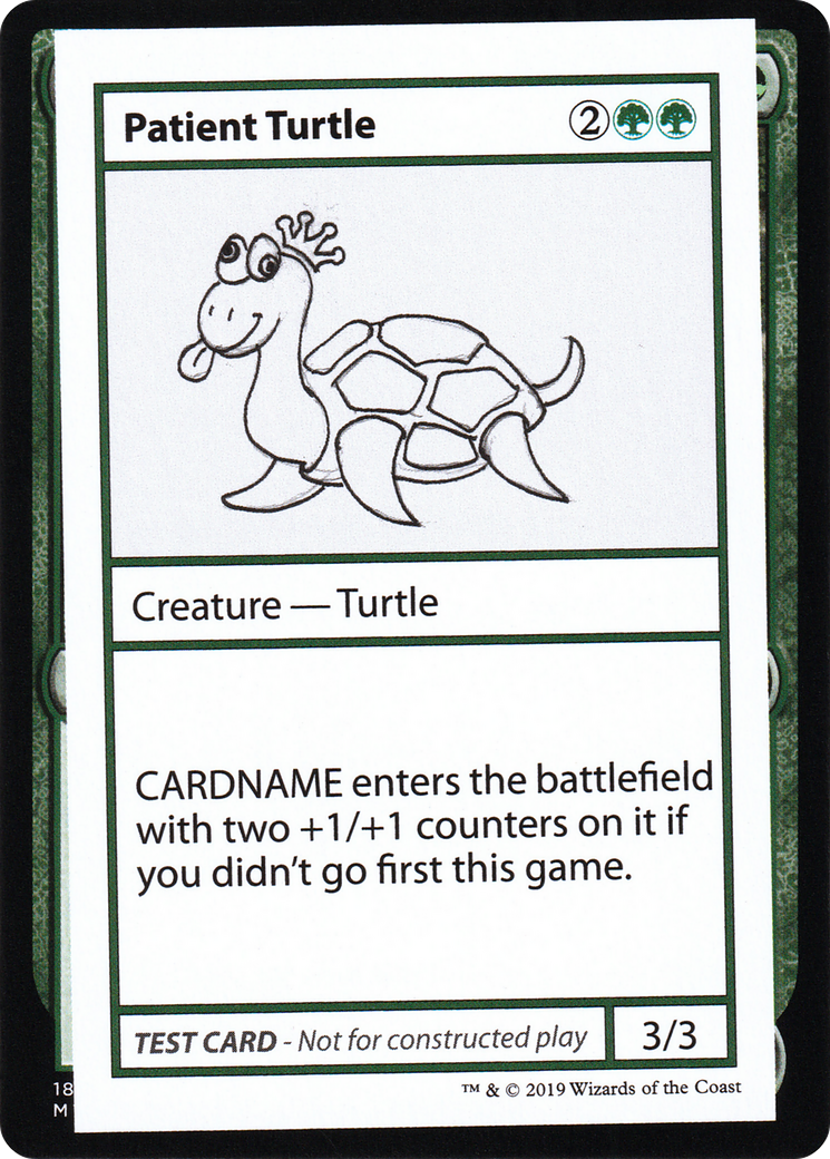Patient Turtle (CMB1-082) - Mystery Booster Playtest Cards 2021