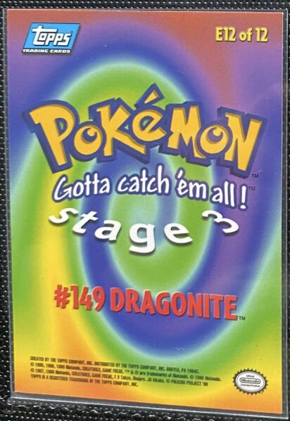 Dragonite (E12) [Topps Pokemon the First Movie (First Print)]