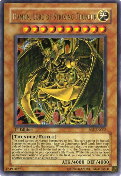Hamon, Lord of Striking Thunder [SOI-EN002] Ultra Rare - Josh's Cards