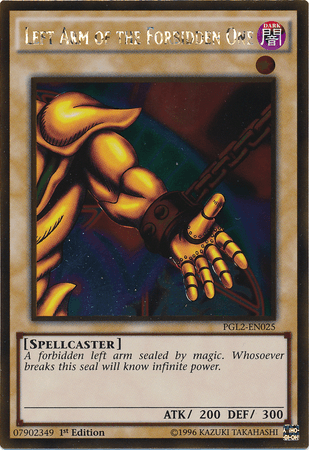 Left Arm of the Forbidden One [PGL2-EN025] Gold Rare - Josh's Cards
