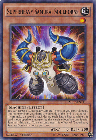 Superheavy Samurai Soulhorns [MP16-EN111] Common - Josh's Cards