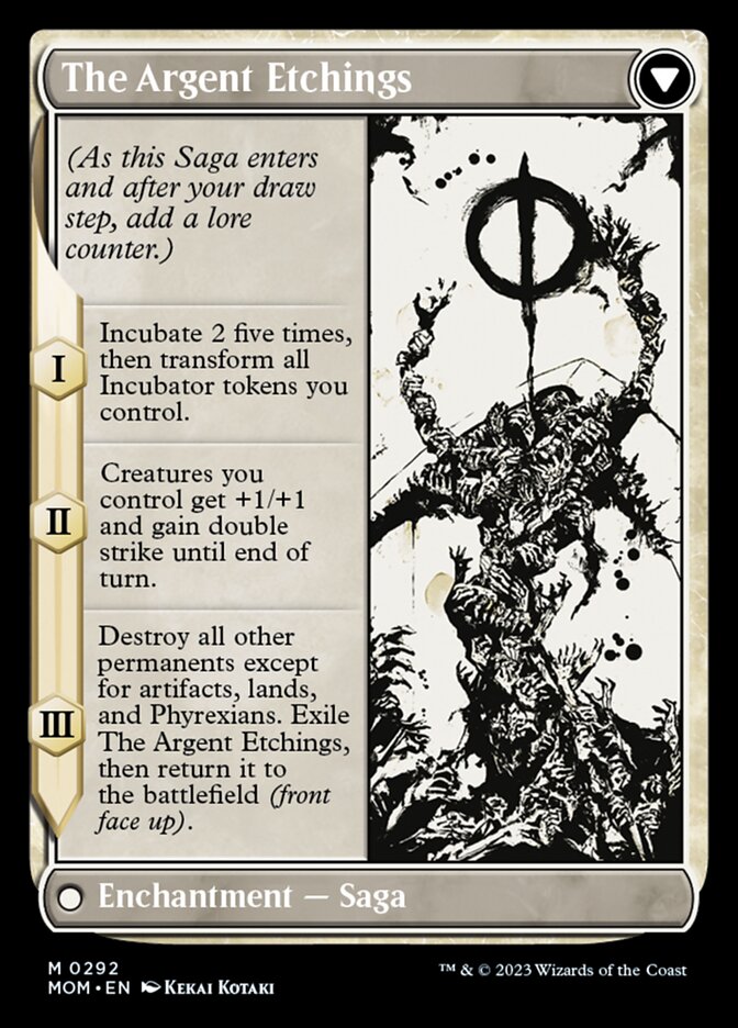 Elesh Norn // The Argent Etchings (MOM-292) - March of the Machine: (Showcase) (Borderless)