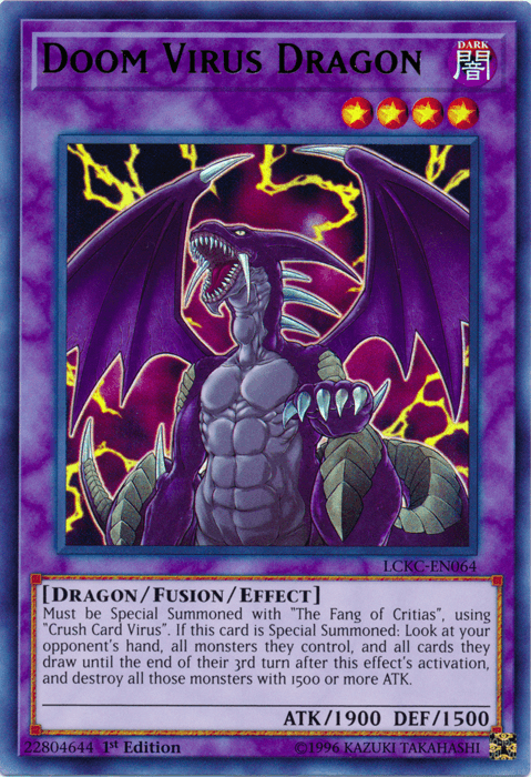 Doom Virus Dragon [LCKC-EN064] Ultra Rare - Josh's Cards