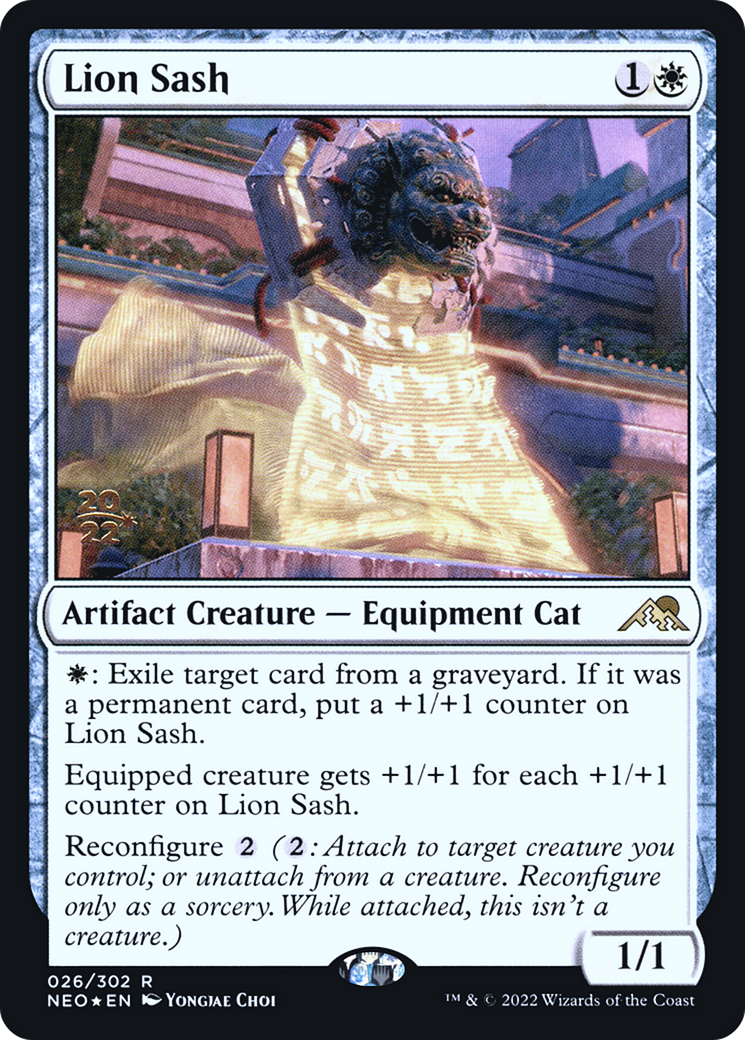 Lion Sash (PRE-26S) - Kamigawa: Neon Dynasty Promos Foil