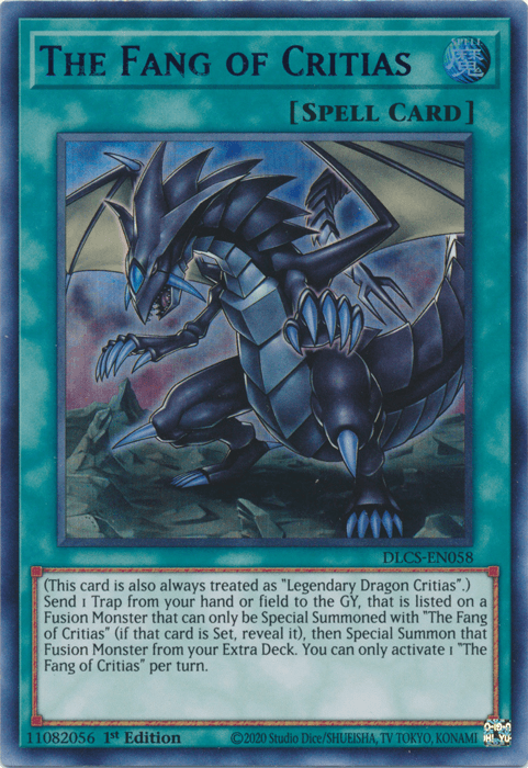 The Fang of Critias (Blue) [DLCS-EN058] Ultra Rare - Josh's Cards