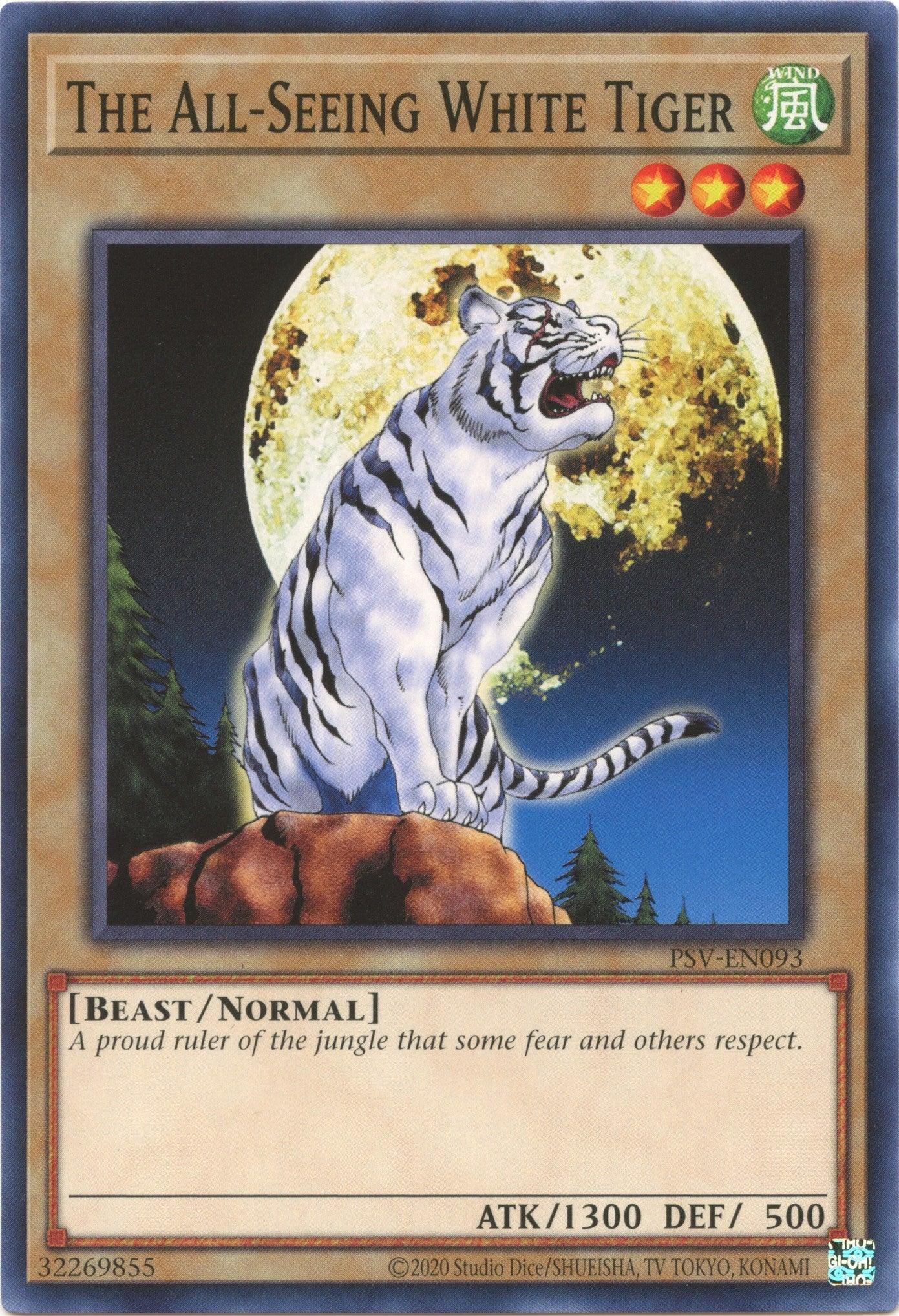 The All-Seeing White Tiger (25th Anniversary) [PSV-EN093] Common - Josh's Cards