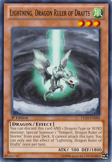 Lightning, Dragon Ruler of Drafts [LTGY-EN098] Common - Josh's Cards
