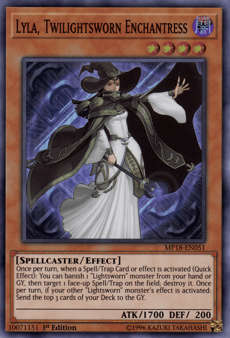 Lyla, Twilightsworn Enchantress [MP18-EN051] Super Rare - Josh's Cards