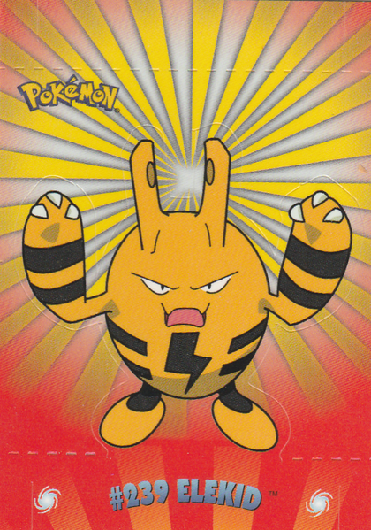 Elekid Pop Up (10 of 10) [Topps Pokemon Johto Series 1]