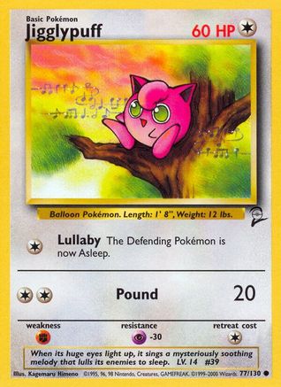 Jigglypuff 077/130 - Base Set 2