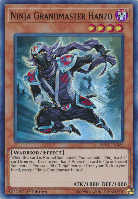 Ninja Grandmaster Hanzo [SHVA-EN022] Super Rare - Josh's Cards