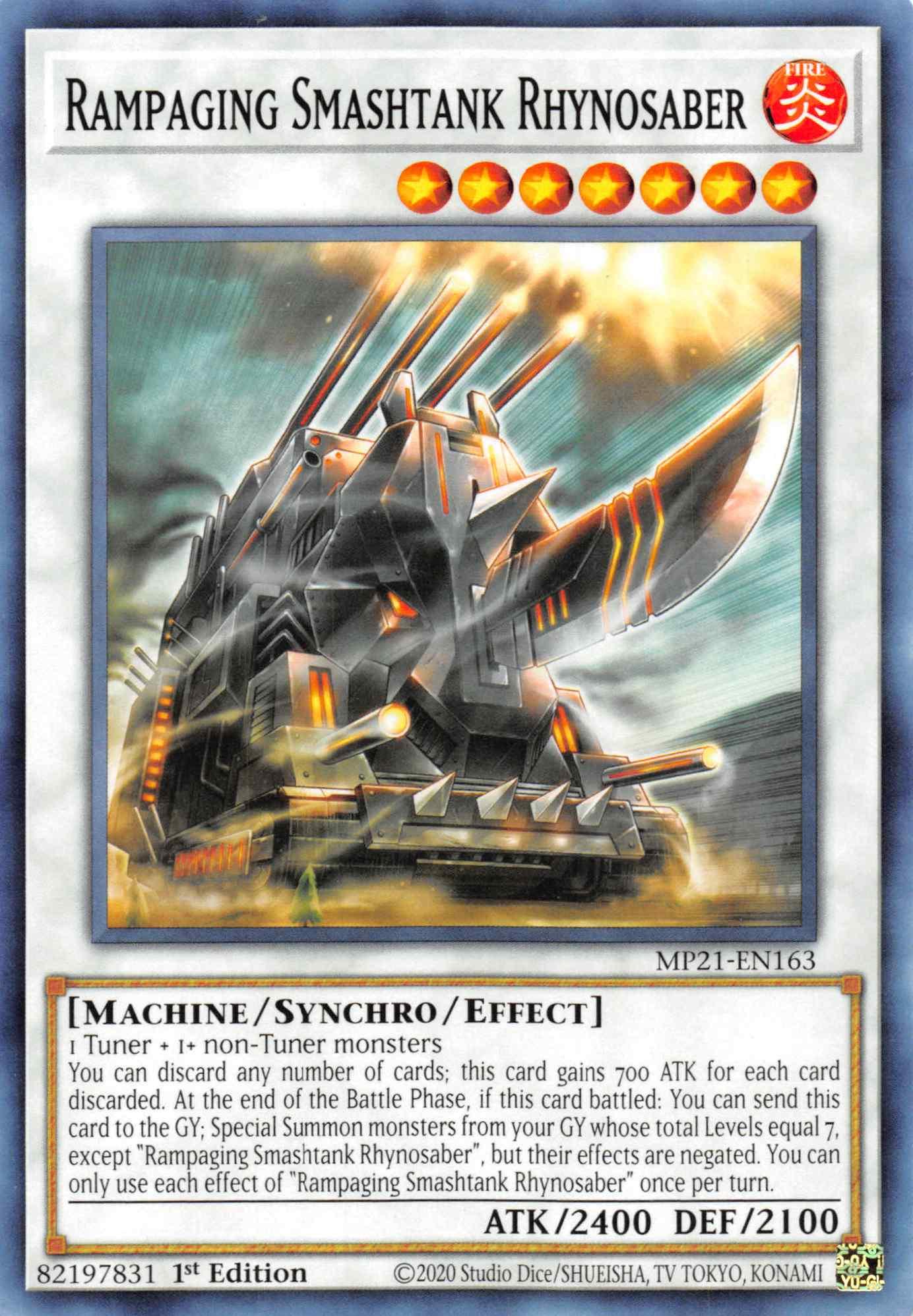 Rampaging Smashtank Rhynosaber [MP21-EN163] Common - Josh's Cards