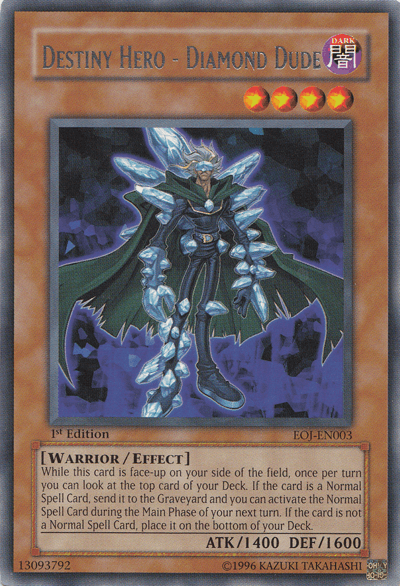 Destiny Hero - Diamond Dude [EOJ-EN003] Rare - Josh's Cards