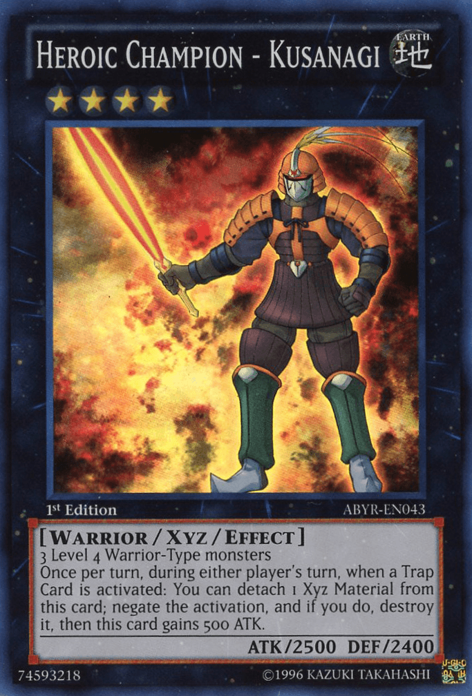 Heroic Champion - Kusanagi [ABYR-EN043] Super Rare - Josh's Cards