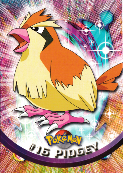 Pidgey (16) [Topps TV Animation Edition Series 1 (Fourth Print)]