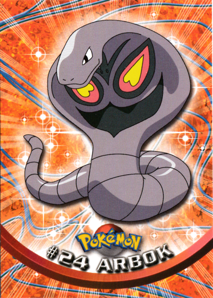 Arbok (24) [Topps TV Animation Edition Series 1 (First Print)]