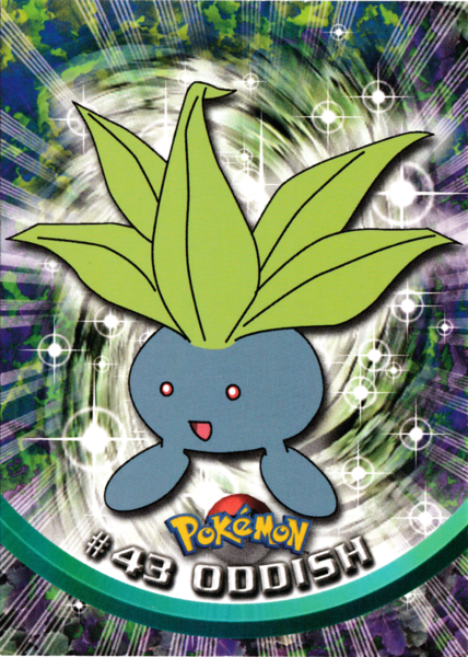 Oddish (43) [Topps TV Animation Edition Series 1 (Fourth Print)]