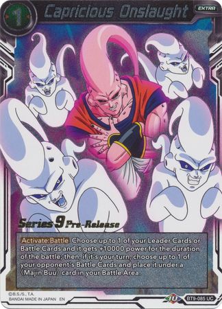 Capricious Onslaught (BT9-085) [Universal Onslaught Prerelease Promos] Parallel Foil