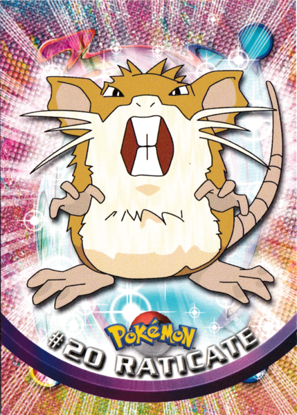 Raticate (20) [Topps TV Animation Edition Series 1 (Second Print)]