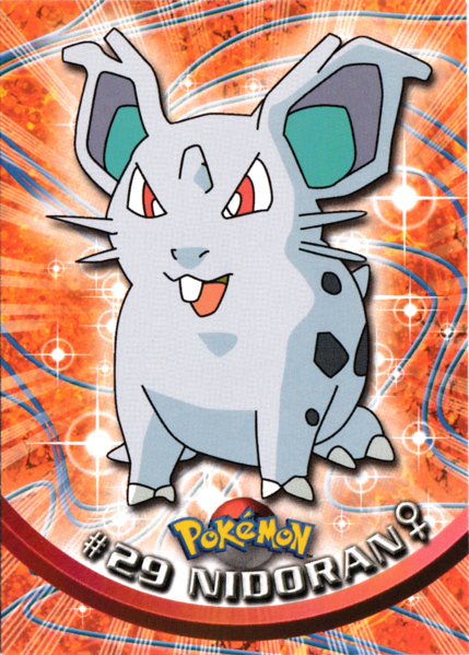 Nidoran F Foil (29) [Topps TV Animation Edition Series 1 (Second Print)]