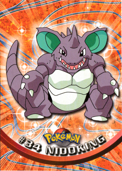 Nidoking (34) [Topps TV Animation Edition Series 1 (Third Print)]