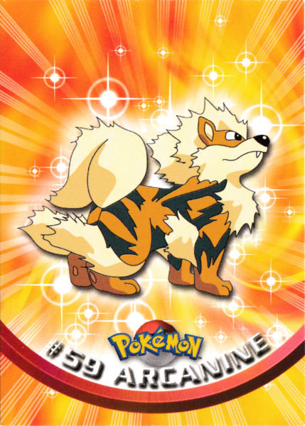 Arcanine (59) [Topps TV Animation Edition Series 1 (Second Print)]