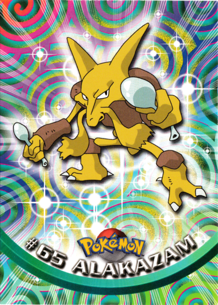 Alakazam (65) [Topps TV Animation Edition Series 1 (Second Print)]