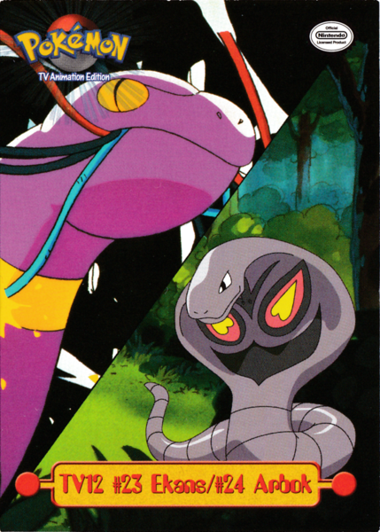 Ekans/Arbok TV12 (TV12) [Topps TV Animation Edition Series 1 (First Print)]