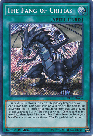 The Fang of Critias [DRL2-EN006] Secret Rare - Josh's Cards