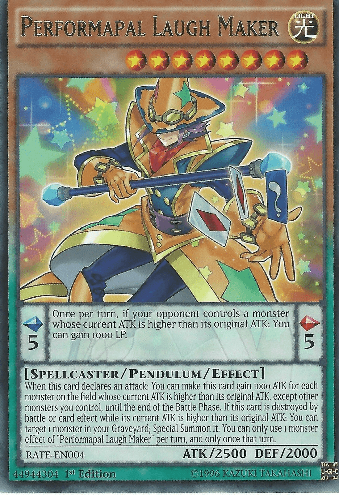 Performapal Laugh Maker [RATE-EN004] Rare - Josh's Cards