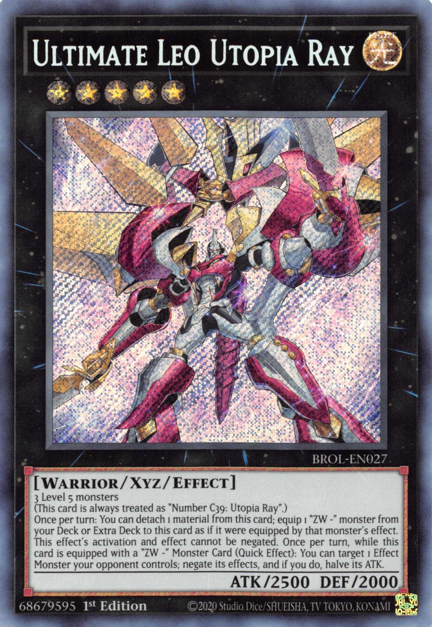 Ultimate Leo Utopia Ray [BROL-EN027] Secret Rare - Josh's Cards