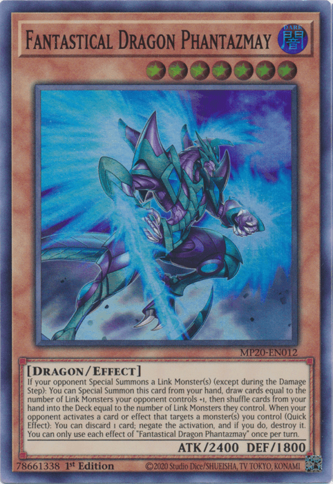 Fantastical Dragon Phantazmay [MP20-EN012] Super Rare - Josh's Cards