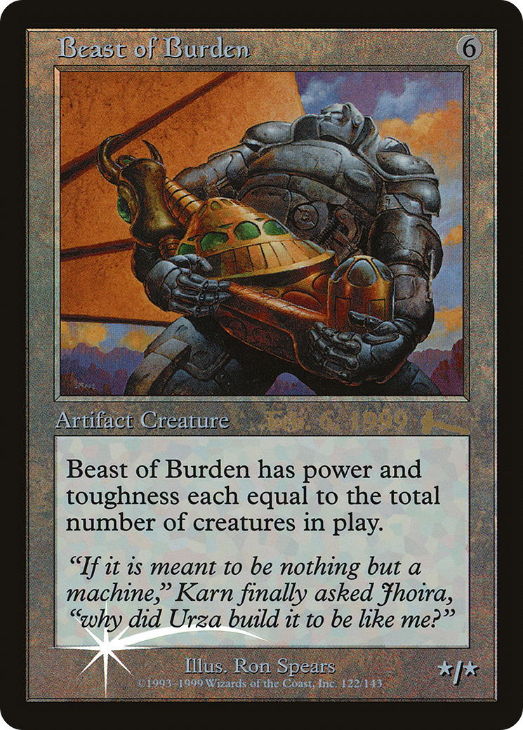 Beast of Burden (PRE-005) - Urza's Legacy Promos Foil