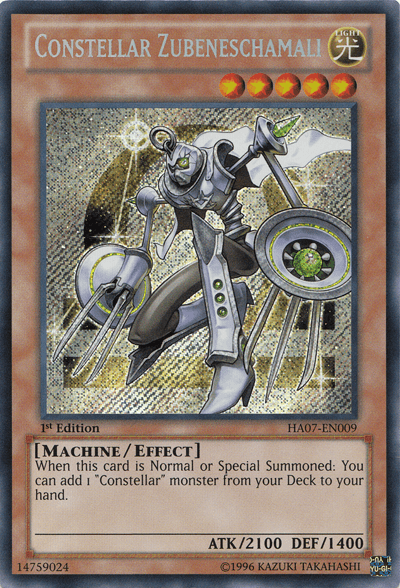 Constellar Zubeneschamali [HA07-EN009] Secret Rare - Josh's Cards