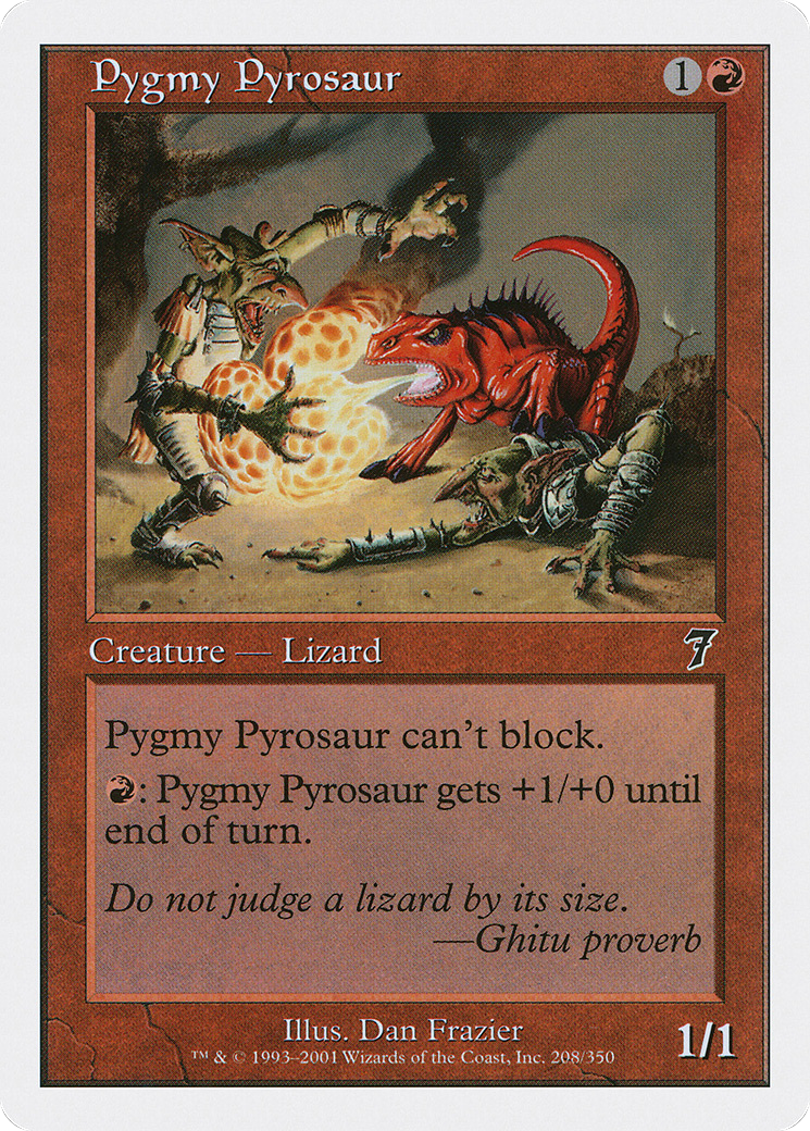 Pygmy Pyrosaur [Seventh Edition] Foil