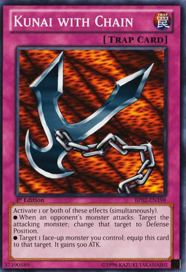 Kunai with Chain [BP02-EN198] Mosaic Rare - Josh's Cards
