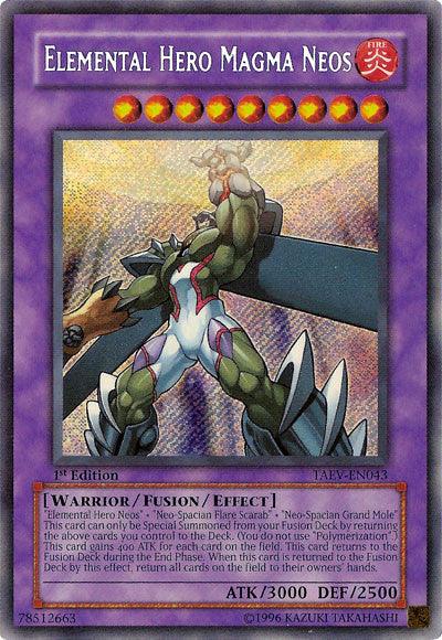 Elemental Hero Magma Neos [TAEV-EN043] Secret Rare - Josh's Cards